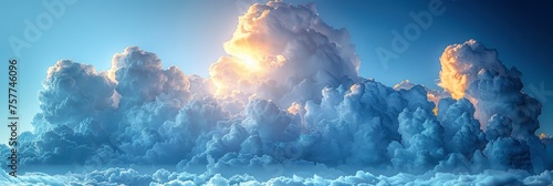 Cloud Sky Blue Background Texture, Background Banner HD