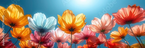 Colorful Windmills  Background Banner HD