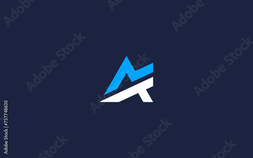 letter ta with triangle logo icon design vector design template inspiration