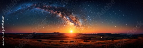 Milky Way Galaxy, Background Banner HD