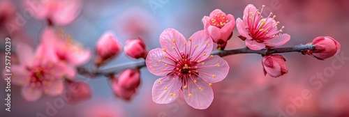 Photo Blossoming Tree, Background Banner HD