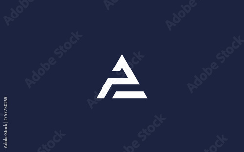 letter pa with triangle logo icon design vector design template inspiration