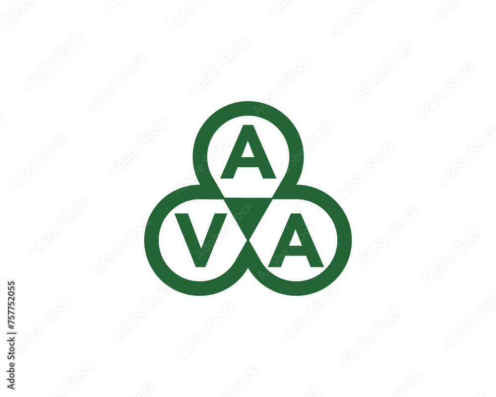AVA logo design vector template AVA logo design vector template