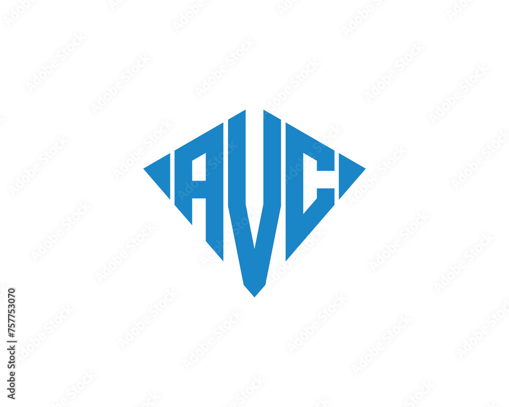 AVC logo design vector template