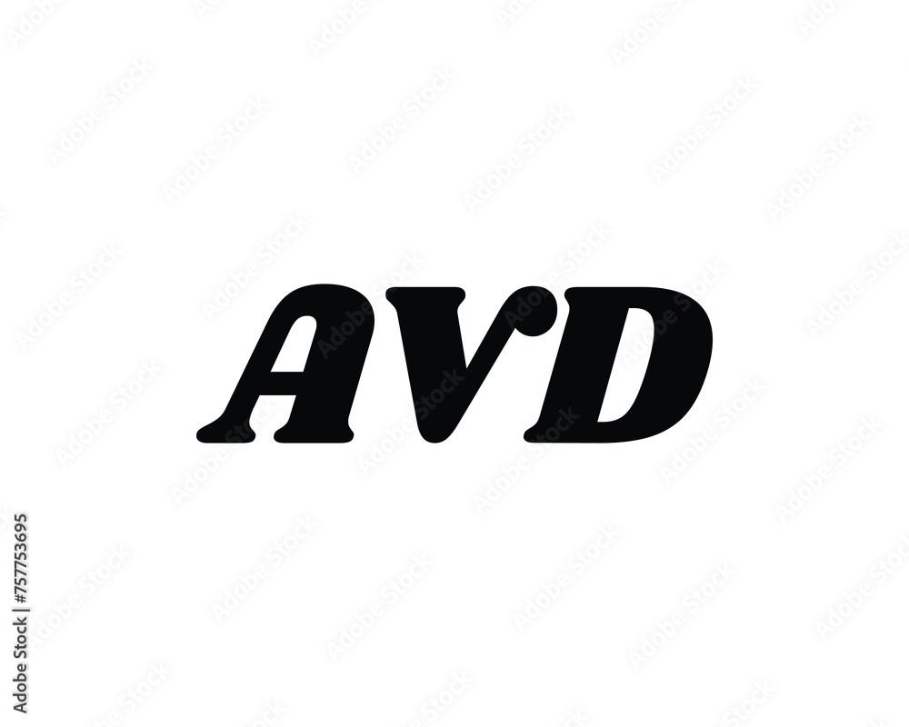 AVD logo design vector template AVD logo design vector template