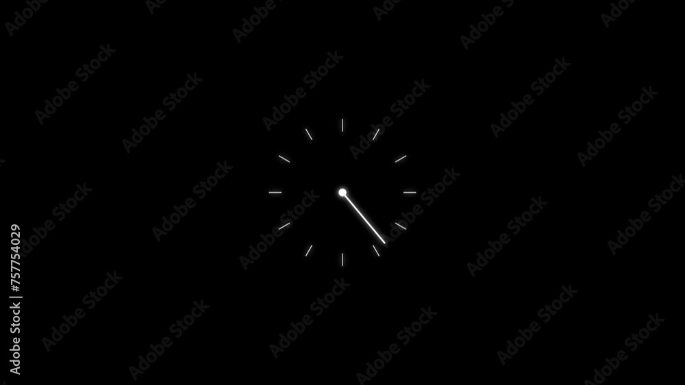 Analog clock spinning and 24 hours timer clock icon animation. Analog clock spinning and 24 hours timer clock icon animation.