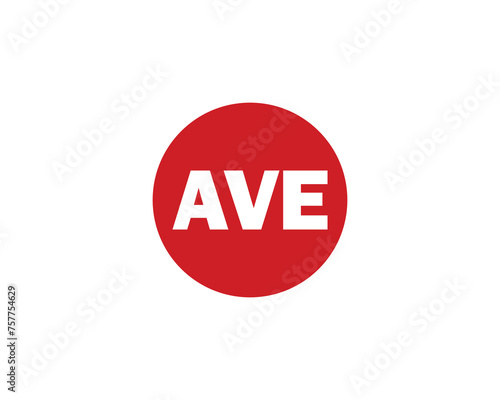 AVE logo design vector template