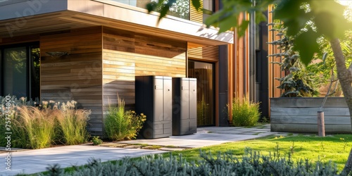 Outdoor home energy storage system photo