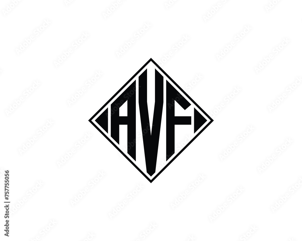 AVF logo design vector template AVF logo design vector template