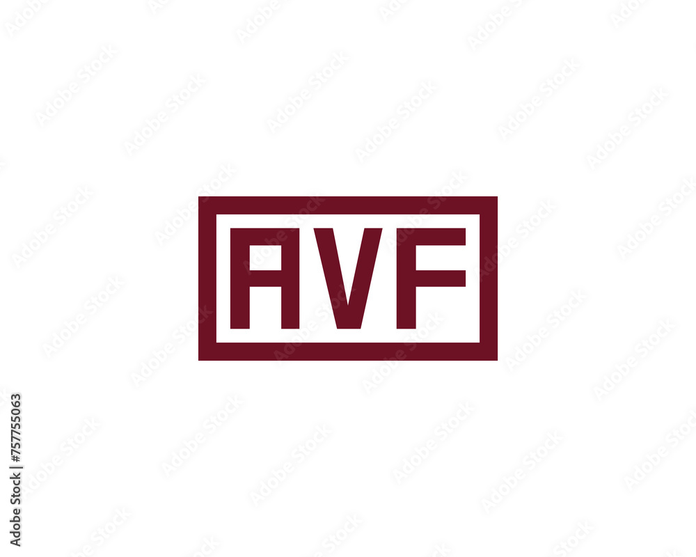 AVF logo design vector template AVF logo design vector template