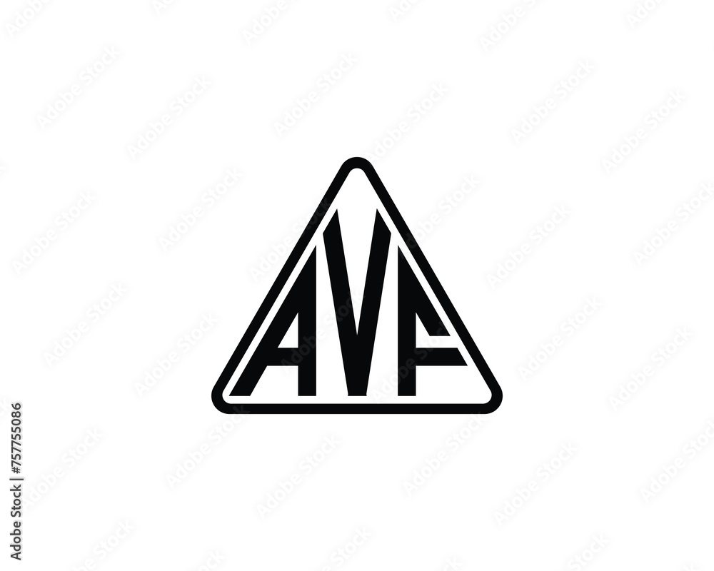 AVF logo design vector template AVF logo design vector template
