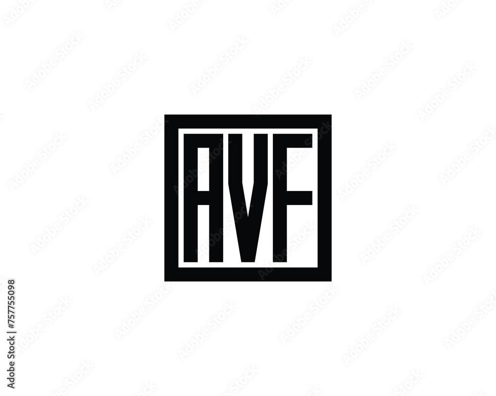AVF logo design vector template
