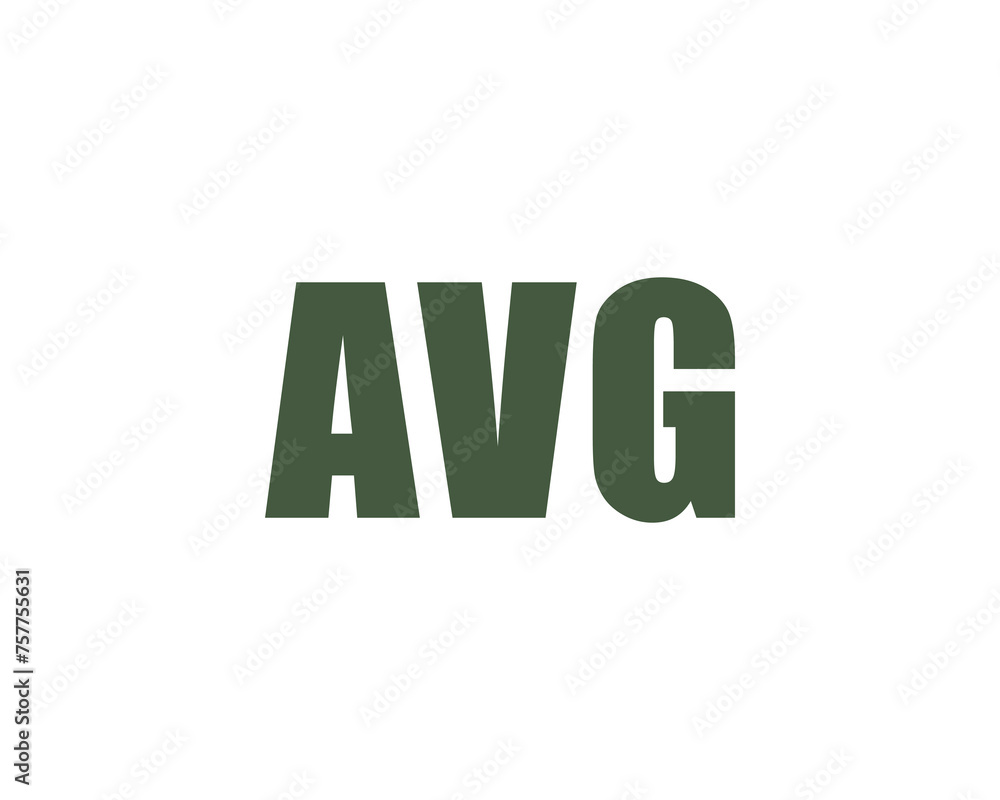 AVG logo design vector template AVG logo design vector template
