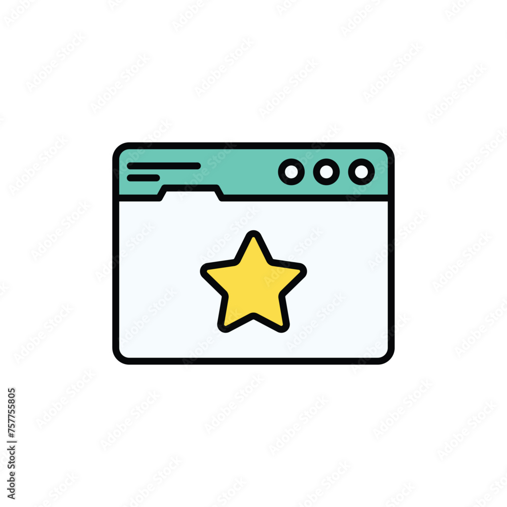 Browser icon design with white background stock illustration Browser icon design with white background stock illustration