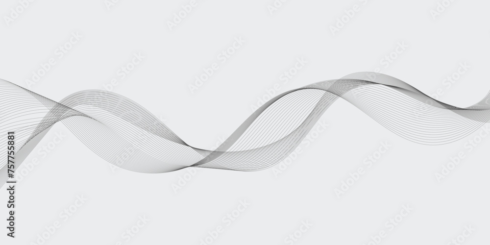 Abstract wave element for design. Digital frequency track equalizer. Stylized line art background. Vector illustration. Wave with lines created using blend tool. Curved wavy line, smooth stripe. Abstract wave element for design. Digital frequency track equalizer. Stylized line art background. Vector illustration. Wave with lines created using blend tool. Curved wavy line, smooth stripe.