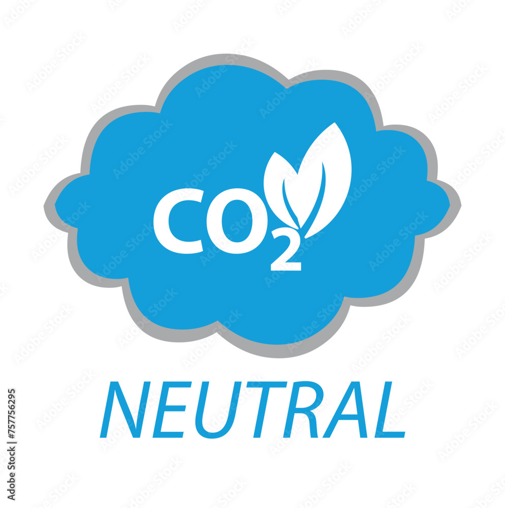 Obraz premium Carbon dioxide co 2. Vector illustration,co 2 emissions vector Co 2 neutral concept. Save the world, environmental and ecology concept vector illustration.