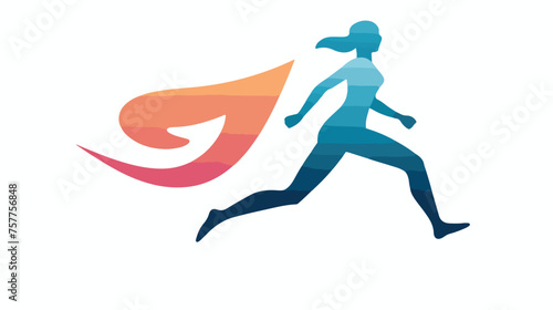 Icon Running. suitable for Healthy symbol. two tone