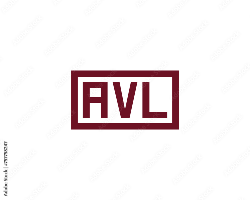 AVL logo design vector template AVL logo design vector template