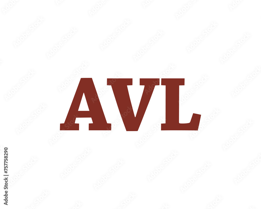 AVL logo design vector template AVL logo design vector template