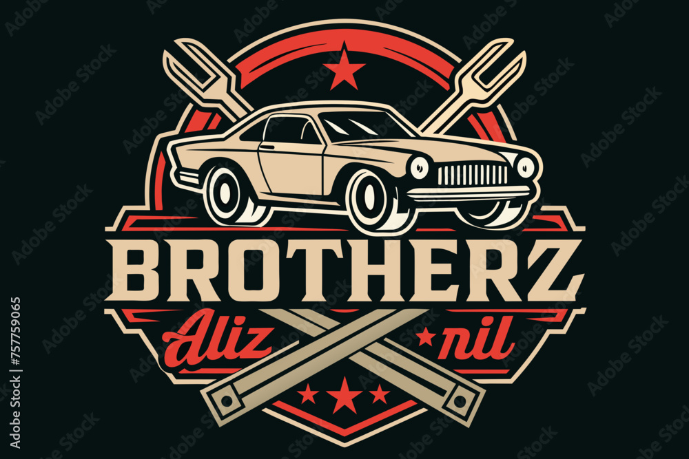 crear logo brother s taller automotriz que inclu