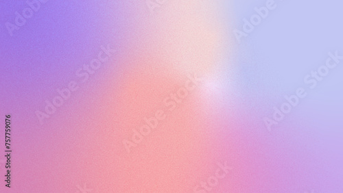 Multicolor grainy gradient with noise texture. Colorful gradient background. Spray Paint Brush. Purple, peach blue blurred backdrop for banner, creative minimal poster, template social media design