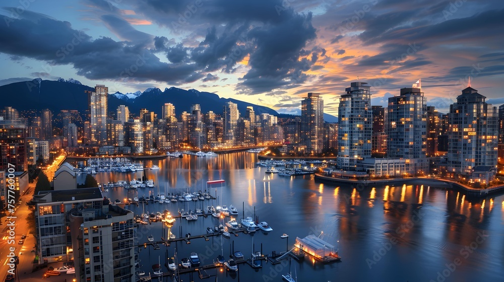 Obraz premium Skyline of Vancouver in Canada