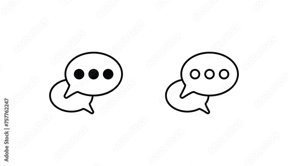 Chat icon design with white background stock illustration Chat icon design with white background stock illustration