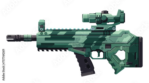 Tactical Military Emerald flat vector