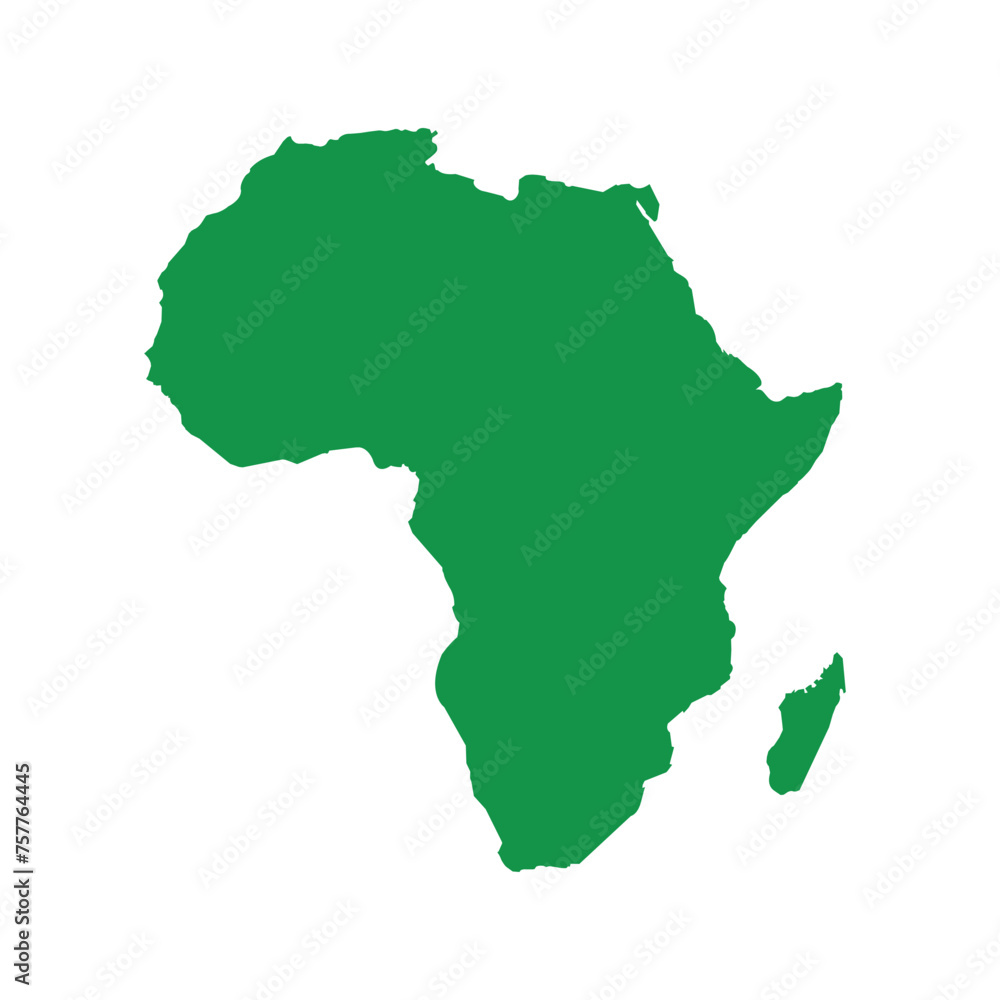 Africa map icon sign. vector Africa continent map on white background. 
