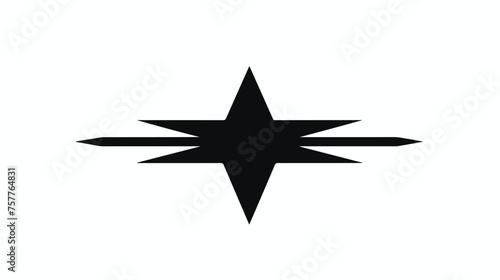 Vector icon arrow. Flat design style  sillouette icon