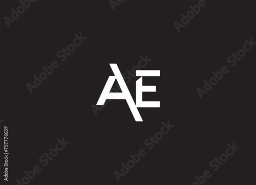 WebLetter AE Business Logo Design Alphabet Icon Vector Monogram