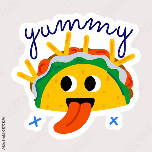 Grab this flat sicker of a yummy taco 