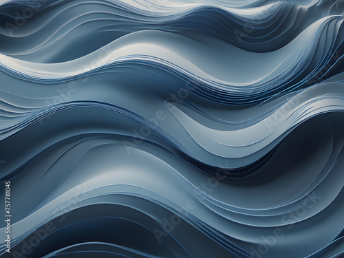 Abstract blue wave background