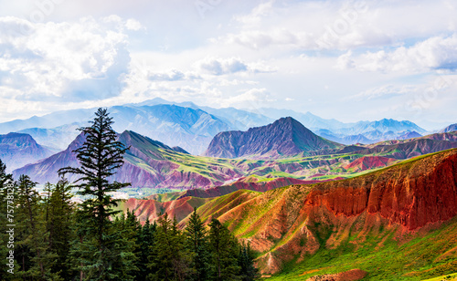 Zhuoer Mountain Scenic Area, Qilian County, Qinghai photo