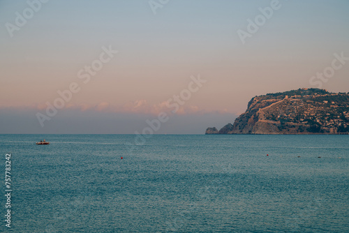 Beautiful sunrise scene on ...
