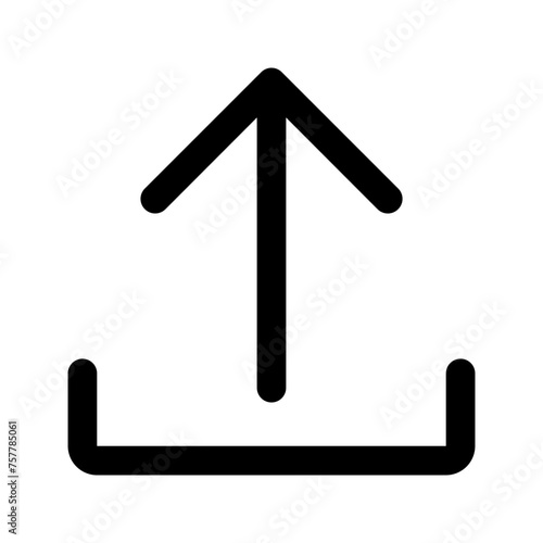 upload glyph icon