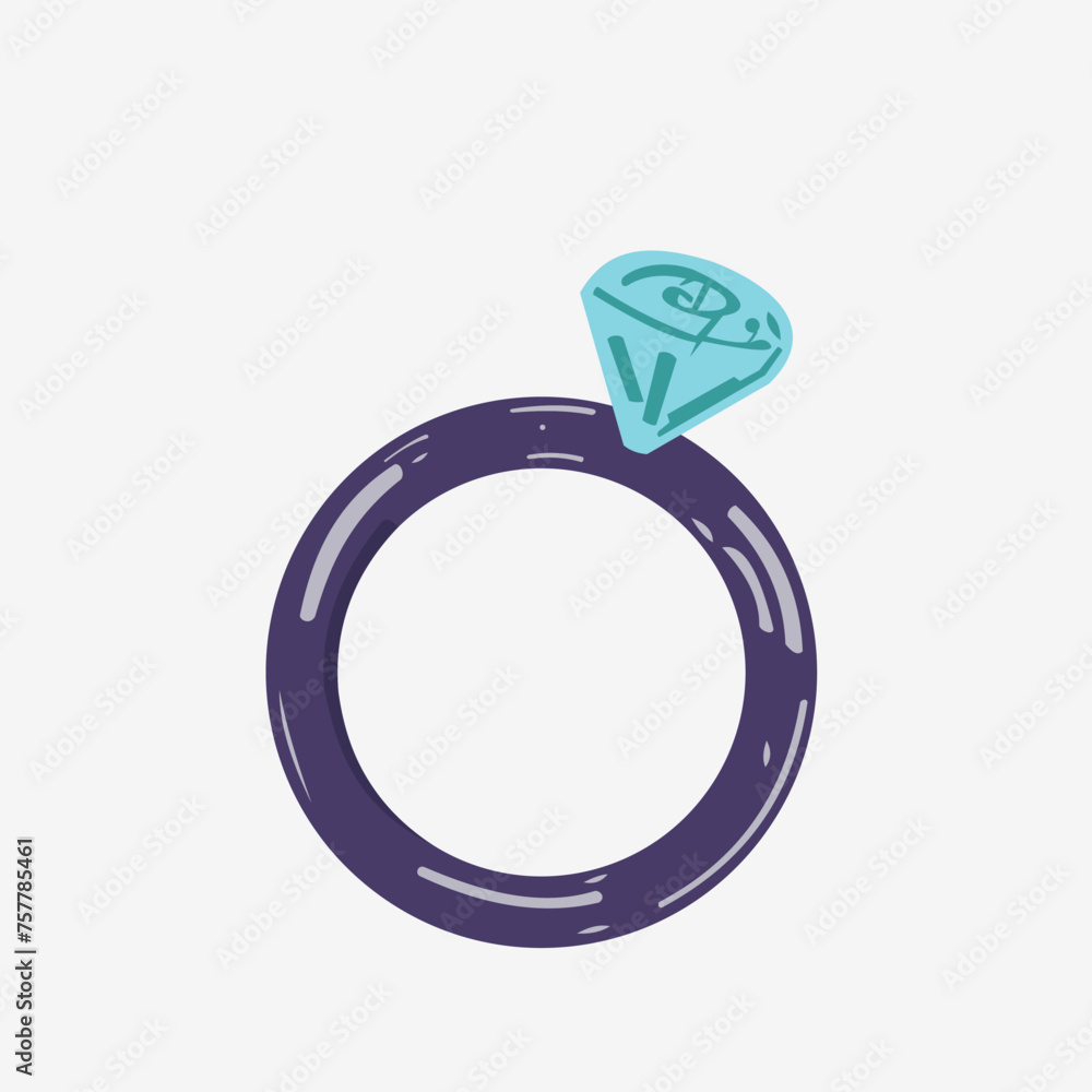vector illustration of diamond ring design vector illustration of diamond ring design
