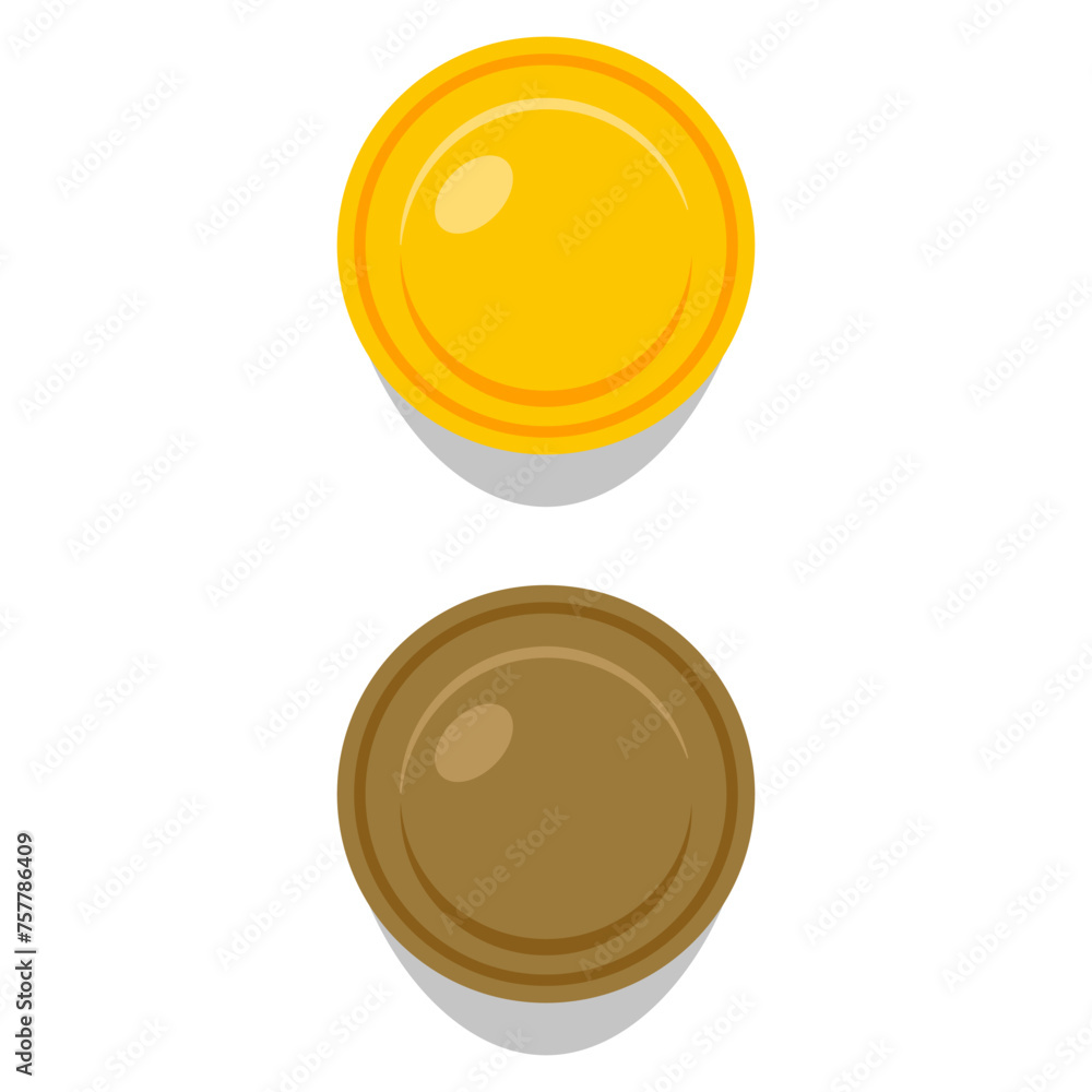 Bedroom furniture handle vector cartoon illustration isolated on a white background. Bedroom furniture handle vector cartoon illustration isolated on a white background.