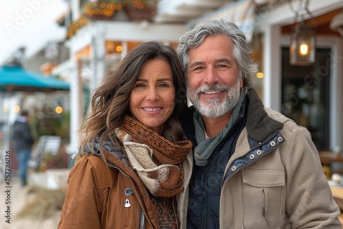 A Man and a Woman Posed for Picture