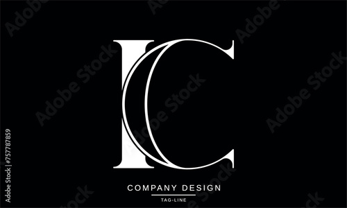 CI, IC Abstract Letters Logo Monogram Design Icon