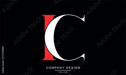 CI, IC Abstract Letters Logo Monogram Design Icon