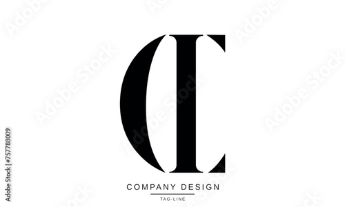 CI, IC Abstract Letters Logo Monogram Design Icon
