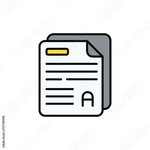 Test icon design with white background stock illustration © Graphics