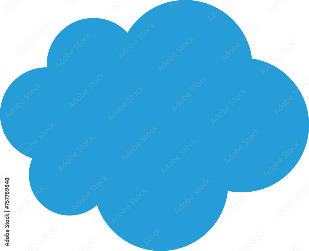 Trendy think bubble in flat style. Think bubble isolated on white background. Cloud line icon Vector. Trendy think bubble in flat style. Think bubble isolated on white background. Cloud line icon Vector.