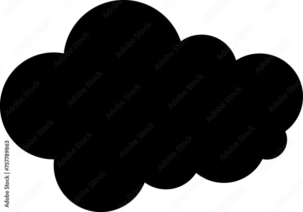 Trendy think bubble in flat style. Think bubble isolated on white background. Cloud line icon Vector. Trendy think bubble in flat style. Think bubble isolated on white background. Cloud line icon Vector.