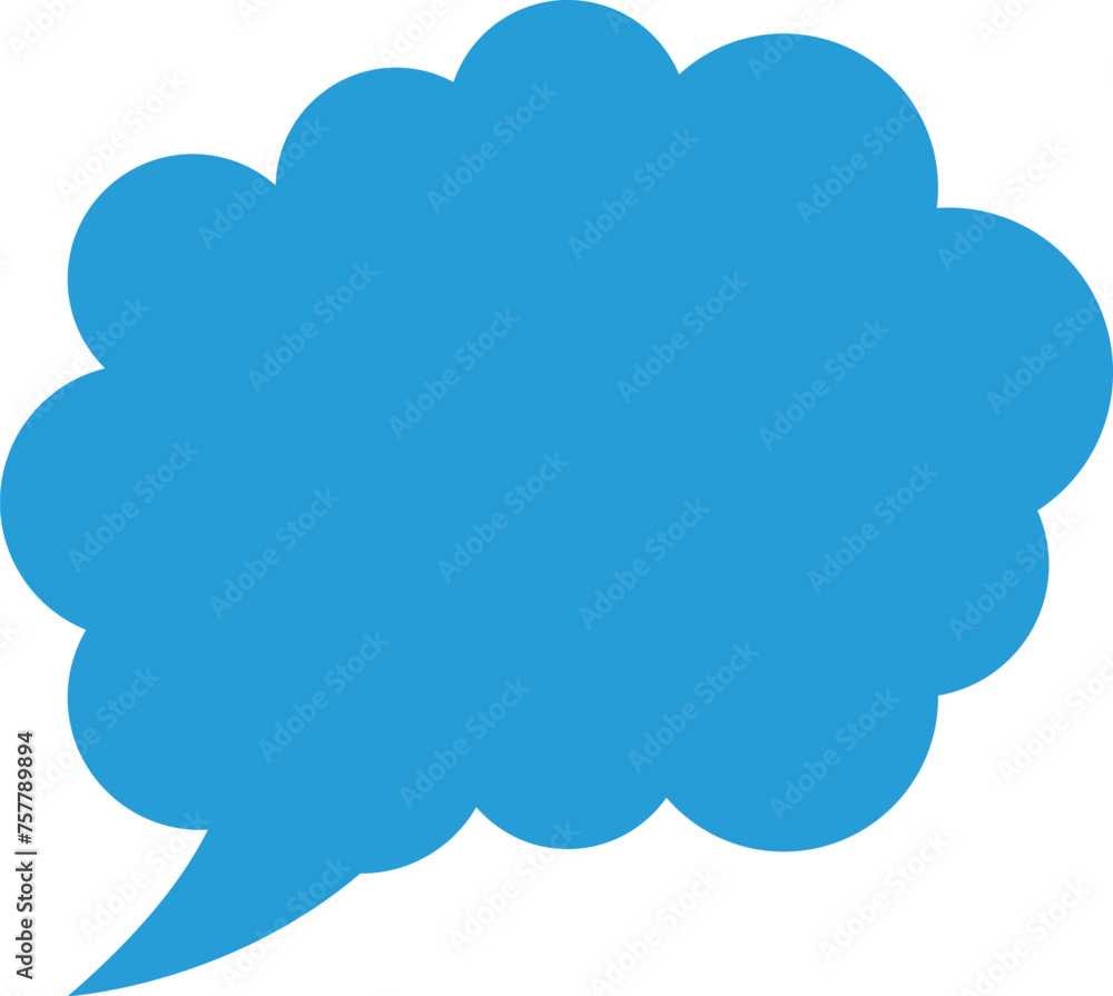 Trendy think bubble in flat style. Think bubble isolated on white background. Cloud line icon Vector. Trendy think bubble in flat style. Think bubble isolated on white background. Cloud line icon Vector.