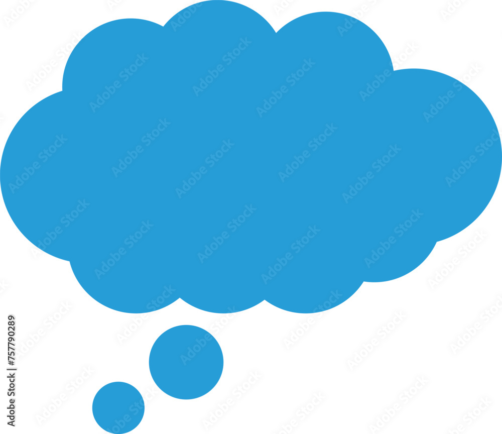 Trendy think bubble in flat style. Think bubble isolated on white background. Cloud line icon Vector. Trendy think bubble in flat style. Think bubble isolated on white background. Cloud line icon Vector.