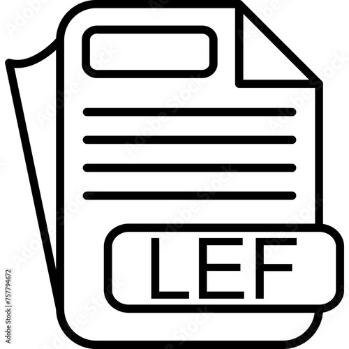 LEF File Format Icon