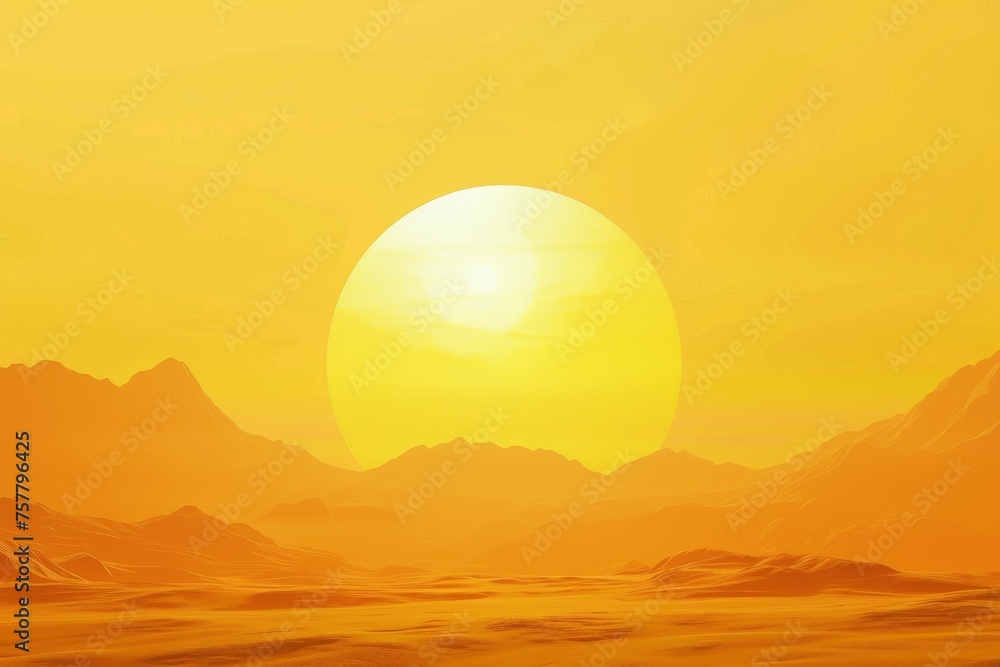 picture of the yellow sun,global warming concept picture of the yellow sun,global warming concept