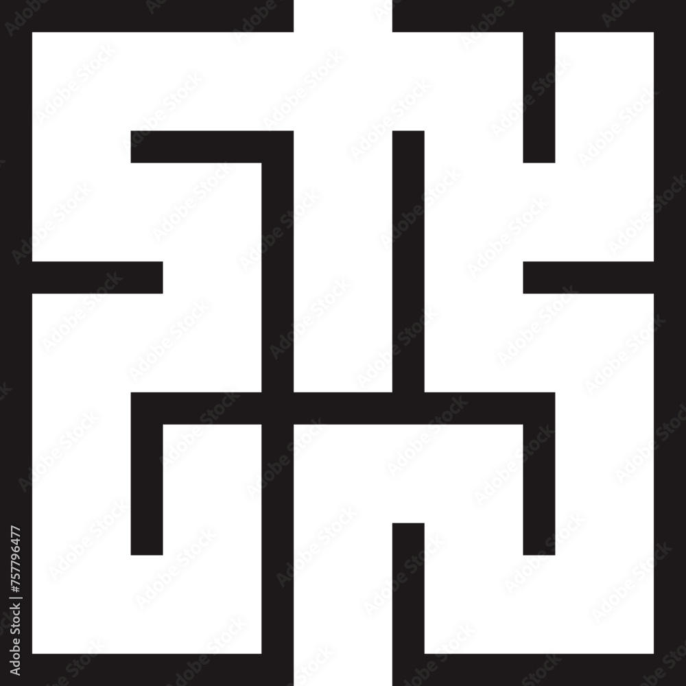 Obraz premium Simple Maze Geometric